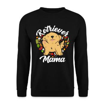 Retriever-Mama Dog Retrievers Retriever Sayings - Unisex Sweatshirt - black - Front - Alina (178cm) & Michal (187cm)