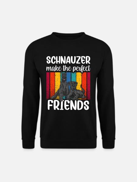 Les schnauzers sont les meilleurs amis parfaits - Sweat-shirt Unisexe - noir