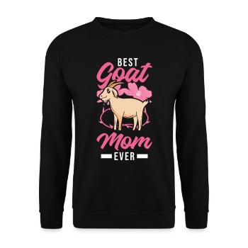 Meilleures chèvres, maman, hôtesse de chèvre, éleveur de chèvres - Sweat-shirt Unisexe - noir - Devant - Alina (178cm) & Michal (187cm)