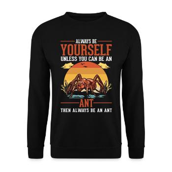 Ants Ant Farm Anthill Fire Ants - Unisex Sweatshirt - black - Front - Alina (178cm) & Michal (187cm)