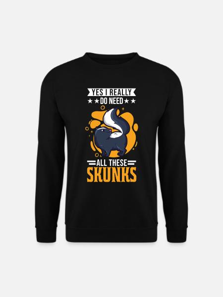 Cadeau Skunk - Sweat-shirt Unisexe - noir