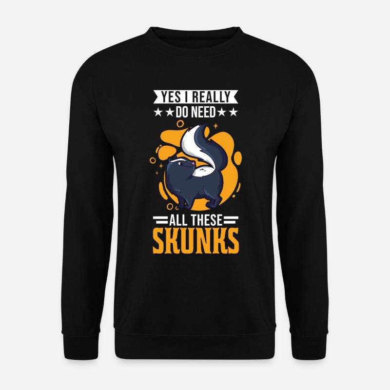 Skunk Gift - Unisex Sweatshirt - black