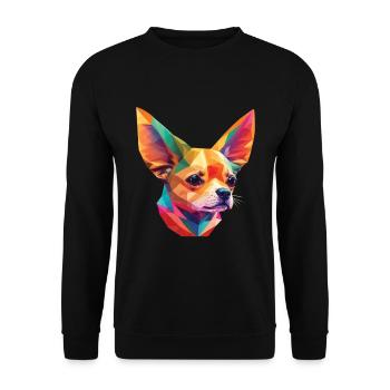 Chihuahua dog great dog design funny animal - Unisex Sweatshirt - black - Front - Alina (178cm) & Michal (187cm)
