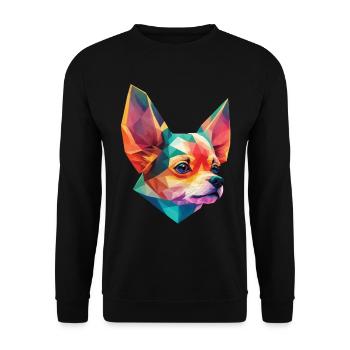 Chihuahua Dog Dog Design Pet Dog Owner - Sweat-shirt Unisexe - noir - Devant - Alina (178cm) & Michal (187cm)