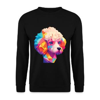 Caniche Chien Chiens Design Caniches Art Pet - Sweat-shirt Unisexe - noir - Devant - Alina (178cm) & Michal (187cm)