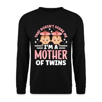 Ça ne me fait pas peur, je suis maman de jumeaux - Sweat-shirt Unisexe - noir - Devant - Alina (178cm) & Michal (187cm)
