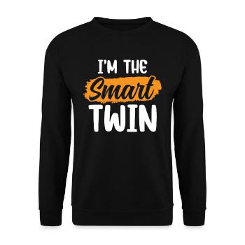 Je suis les jumeaux jumeaux intelligents de l’humour - Sweat-shirt Unisexe - noir - Devant - Alina (178cm) & Michal (187cm)