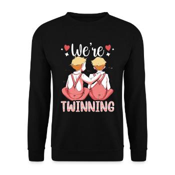 Gemini Humour Drôle Gémeaux Sarcastique - Sweat-shirt Unisexe - noir - Devant - Alina (178cm) & Michal (187cm)