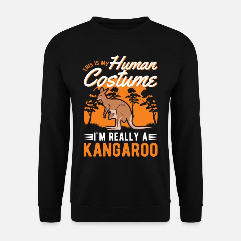 Kangaroo Costume Halloween Australia - Unisex Sweatshirt - black
