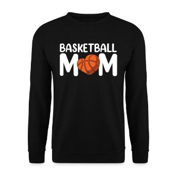 Basketball Maman Basketball Player Coach Team - Sweat-shirt Unisexe - noir - Devant - Alina (178cm) & Michal (187cm)