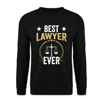 Meilleur avocat de tous les temps Avocat Avocat - Sweat-shirt Unisexe - noir - Devant - Alina (178cm) & Michal (187cm)