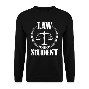 Law Student Lawyer Lawyer Lawyer Law - Unisex Sweatshirt - black - Front - Alina (178cm) & Michal (187cm)