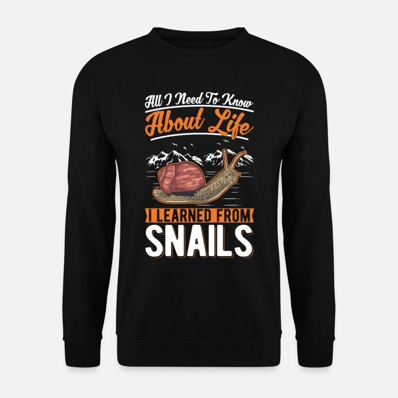 Snail Gift Vineyard Snail - Unisex Sweatshirt - black