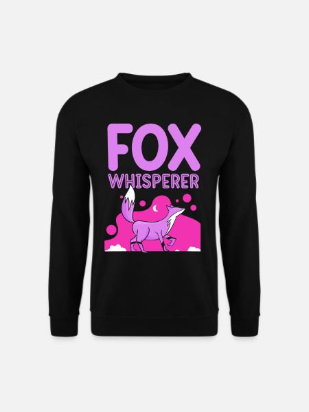 Fox Whisperer Fox Whisperer Fox Animal Dictons - Sweat-shirt Unisexe - noir