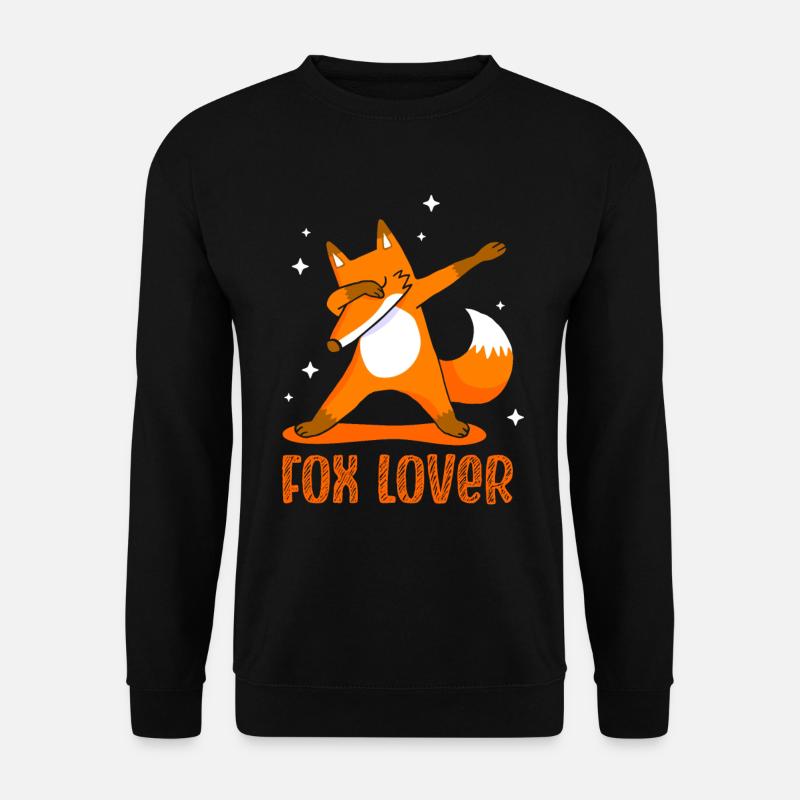 Fox Lover Sayings Fox Animal - Unisex Sweatshirt - black