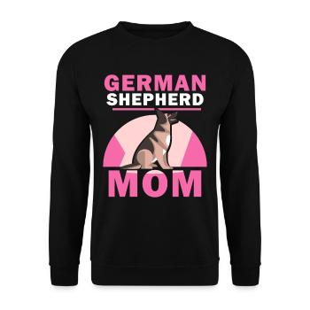German Shepherd Mom Lover Pet Cute - Unisex Sweatshirt - black - Front - Alina (178cm) & Michal (187cm)