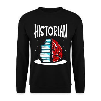 Historian History Teacher History History - Unisex Sweatshirt - black - Front - Alina (178cm) & Michal (187cm)