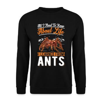 Ants Ant Farm Anthill Fire Ants - Unisex Sweatshirt - black - Front - Alina (178cm) & Michal (187cm)