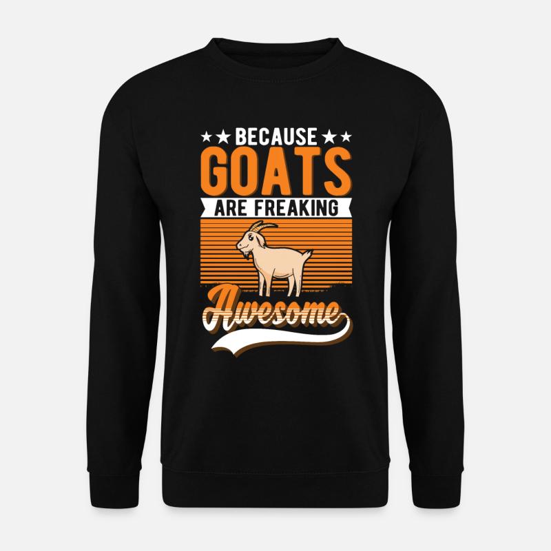 Ziege Ziegenhirte Geschenk - Unisex Pullover - Schwarz