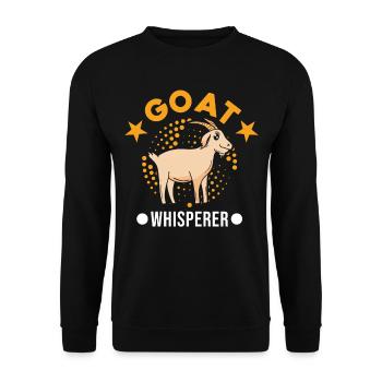 Goats Whisperer Goat host Goat - Unisex Sweatshirt - black - Front - Alina (178cm) & Michal (187cm)
