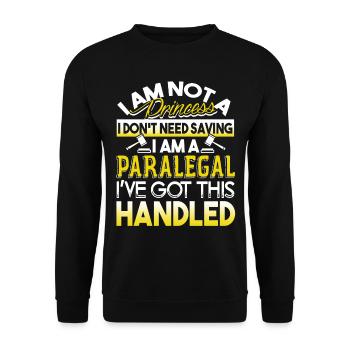 Paralegal Paralegal Got This Handled - Unisex Sweatshirt - black - Front - Alina (178cm) & Michal (187cm)