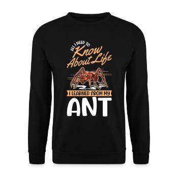 Ants Ant Farm Anthill Fire Ants - Unisex Sweatshirt - black - Front - Alina (178cm) & Michal (187cm)