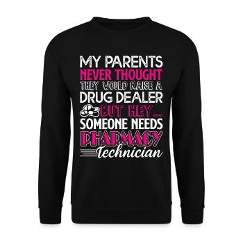 Pharmacy Technician Need Pharmacy Technician - Unisex Sweatshirt - black - Front - Alina (178cm) & Michal (187cm)