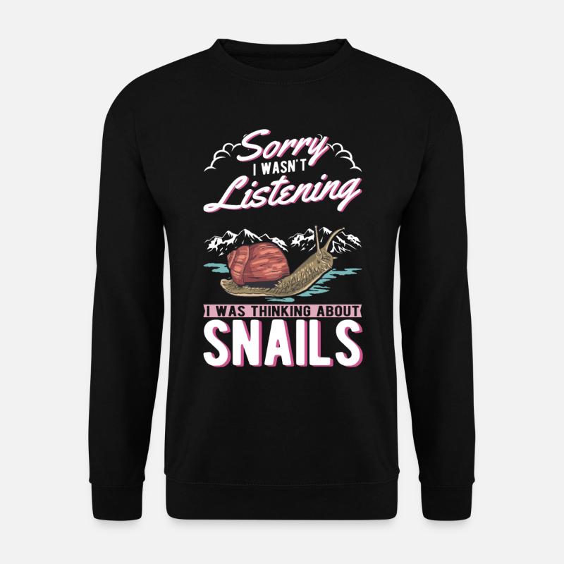Snail Gift Vineyard Snail - Unisex Sweatshirt - black