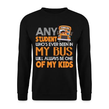 School Bus Driver School Bus Driver Funny - Unisex Sweatshirt - black - Front - Alina (178cm) & Michal (187cm)