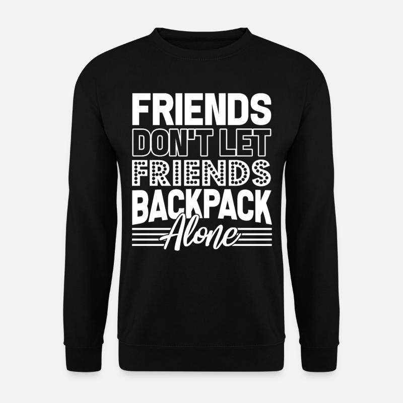 Backpacking Backpacking Friends - Unisex Sweatshirt - black