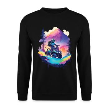 Quad Bike Quad Rider Motocross Outdoor Race Design - Sweat-shirt Unisexe - noir - Devant - Alina (178cm) & Michal (187cm)