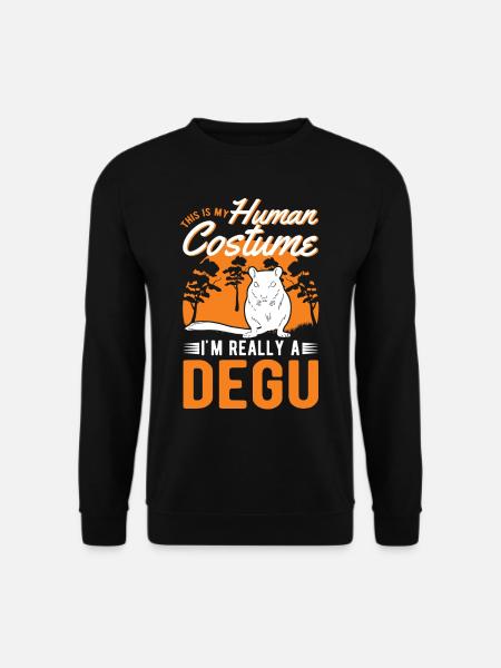 Degu Costume Humain Walddegu Halloween - Sweat-shirt Unisexe - noir