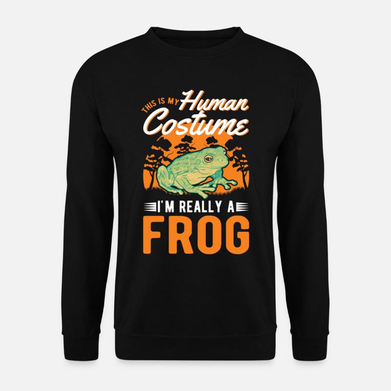 Frog Halloween Tree Frog - Unisex Sweatshirt - black