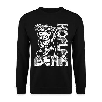 Koala Loves Me And So Do I - Unisex Sweatshirt - black - Front - Alina (178cm) & Michal (187cm)