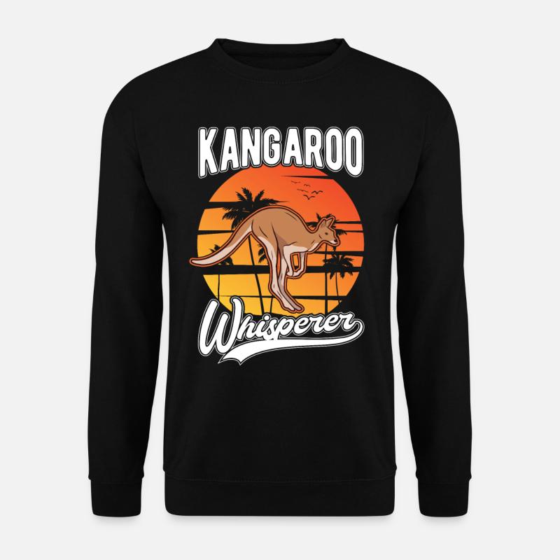 Kangaroo Whisperer Australia Kangaroo - Unisex Sweatshirt - black