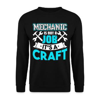 Mechanic Mechanic Is Not A Job It's A Craft - Unisex Sweatshirt - black - Front - Alina (178cm) & Michal (187cm)