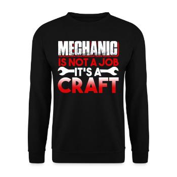 Mechanic Mechanic Is Not A Job It's A Craft - Unisex Sweatshirt - black - Front - Alina (178cm) & Michal (187cm)