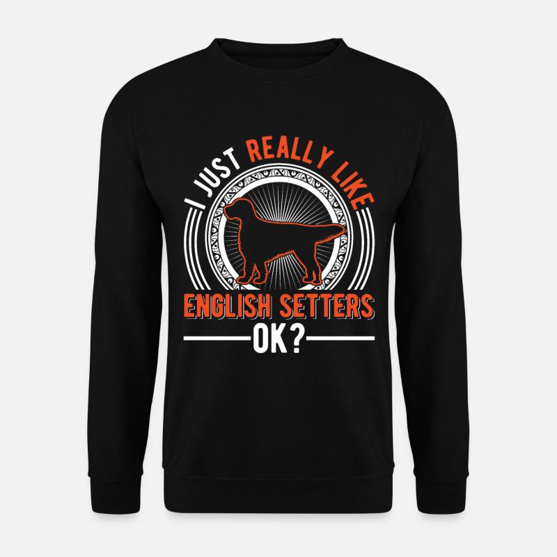 Setter anglais Englischer Setter - Sweat-shirt Unisexe - noir