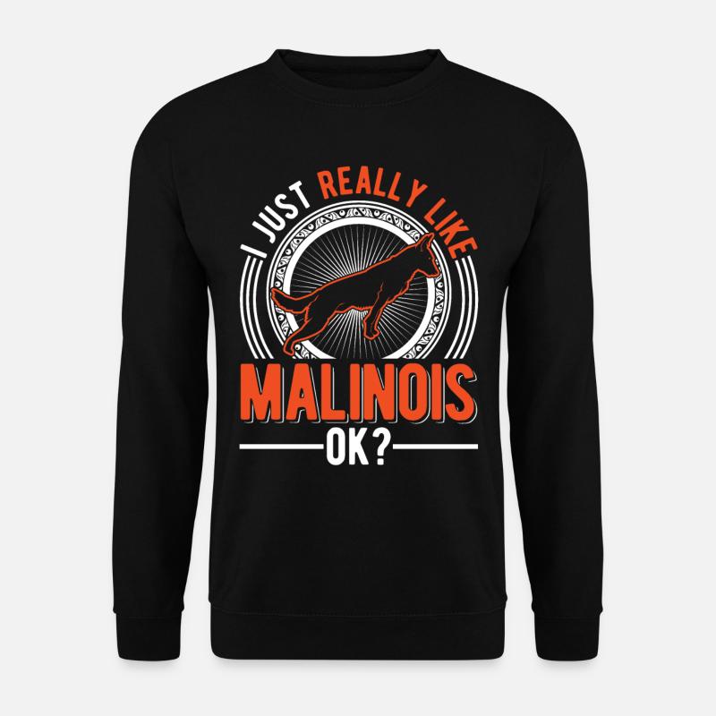 Belgischer Malinois Mechelse Herder - Unisex Pullover - Schwarz