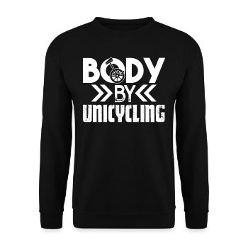Unicycling Body By Unicycling - Unisex Sweatshirt - black - Front - Alina (178cm) & Michal (187cm)