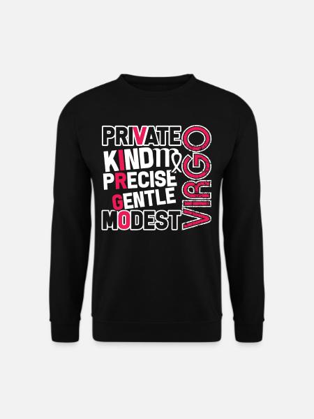 Virgo Meaning Kind Precise Gentle - Unisex Sweatshirt - black