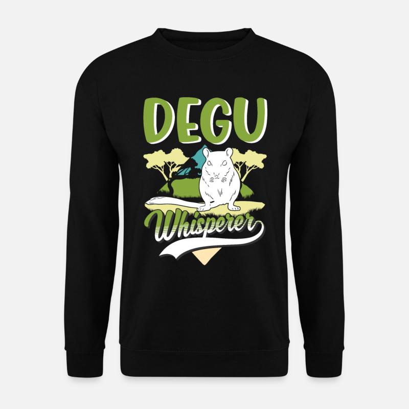 Degu Flüsterer Walddegu - Unisex Pullover - Schwarz