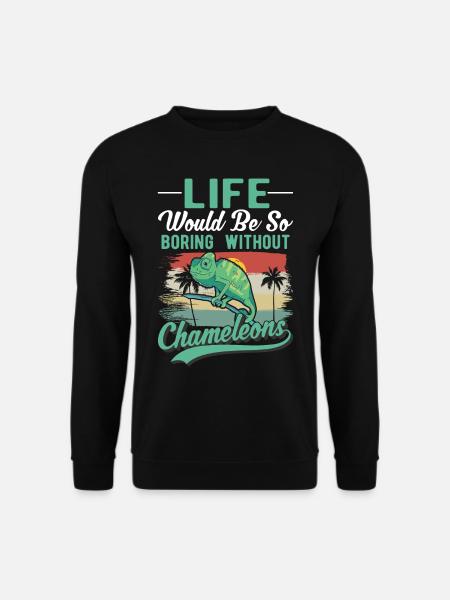 Caméléon Cadeau Caméléon - Sweat-shirt Unisexe - noir