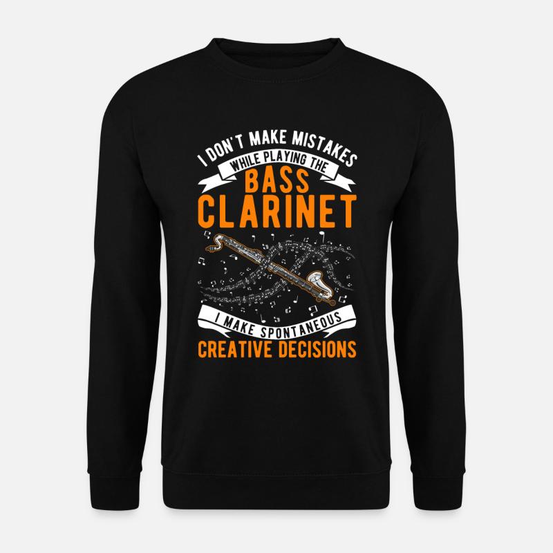 Bass Clarinet Creative Choices - Unisex Sweatshirt - black