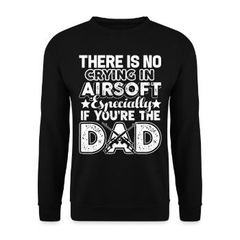 Airsoft Airsoft Dad - Unisex Sweatshirt - black - Front - Alina (178cm) & Michal (187cm)