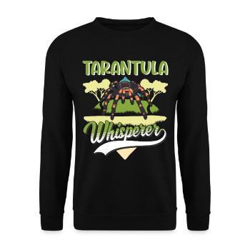 Tarantel Flüsterer Tarantula Whisperer - Unisex Pullover - Schwarz - Vorne - Alina (178cm) & Michal (187cm)
