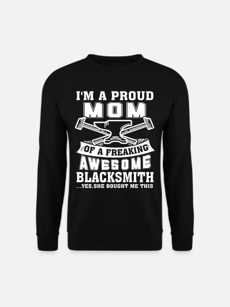 Blacksmith Proud Blacksmith Mom - Unisex Sweatshirt - black