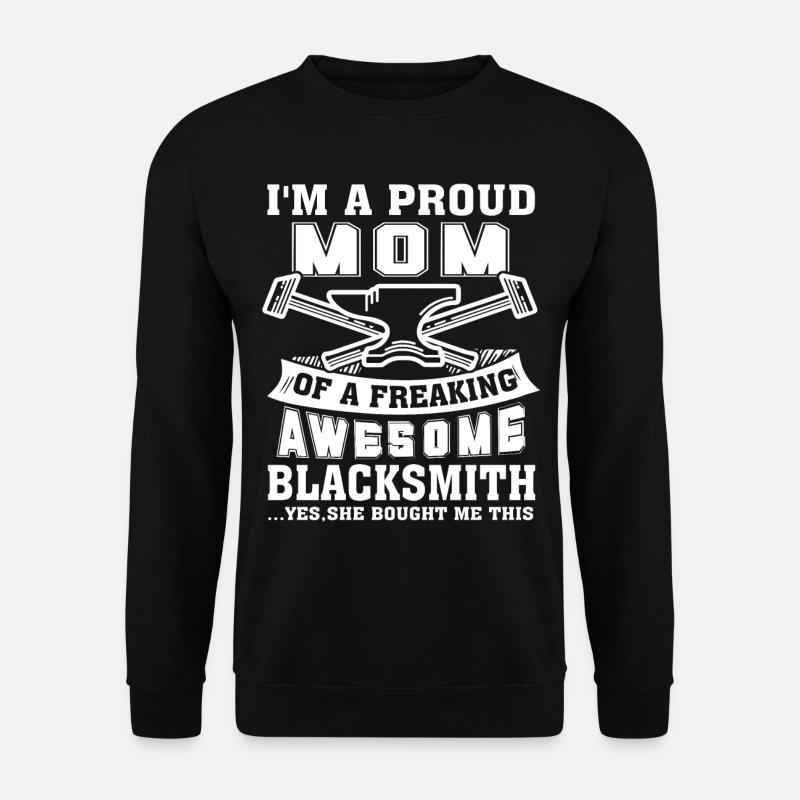Blacksmith Proud Blacksmith Mom - Unisex Sweatshirt - black