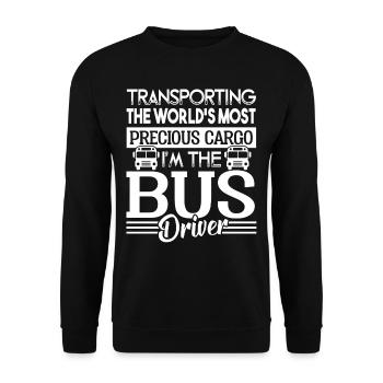 Bus Driver I'm The Bus Driver - Unisex Sweatshirt - black - Front - Alina (178cm) & Michal (187cm)