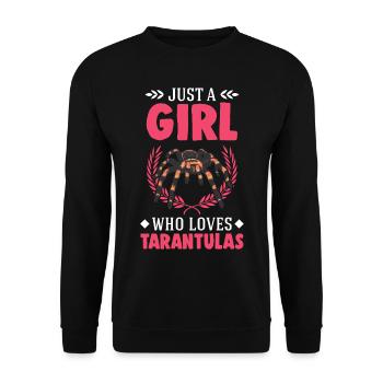Tarantel Mädchen Tarantula Fille - Sweat-shirt Unisexe - noir - Devant - Alina (178cm) & Michal (187cm)